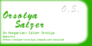 orsolya salzer business card
